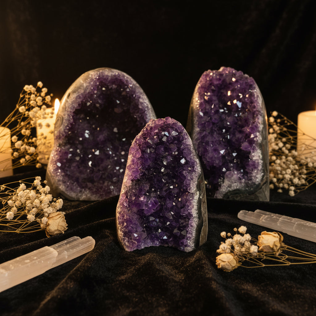 Natural Amethyst Geode — Raw Crystal Cluster