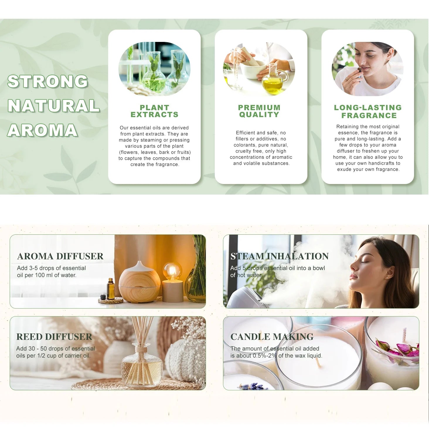 Pure Essential Oil 30ml | 2-Pack Aromatherapy Singles for Diffusers, Candles & DIY