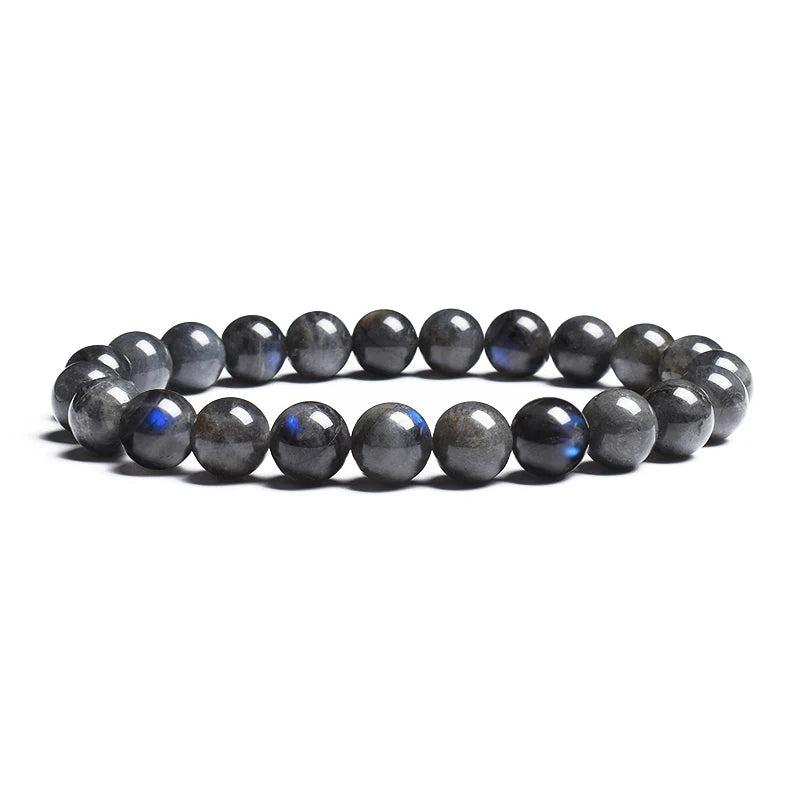 Labradorite Crystal Bracelet | Natural Gemstone Bead Bracelet