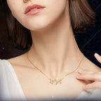 Zodiac Constellation Necklace — Silver & Gold Star Sign Pendant