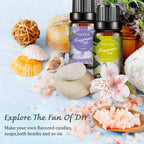 Best Floral Fragrance Oil Set | 6-Pack 10ml for Diffusers, Candles & DIY