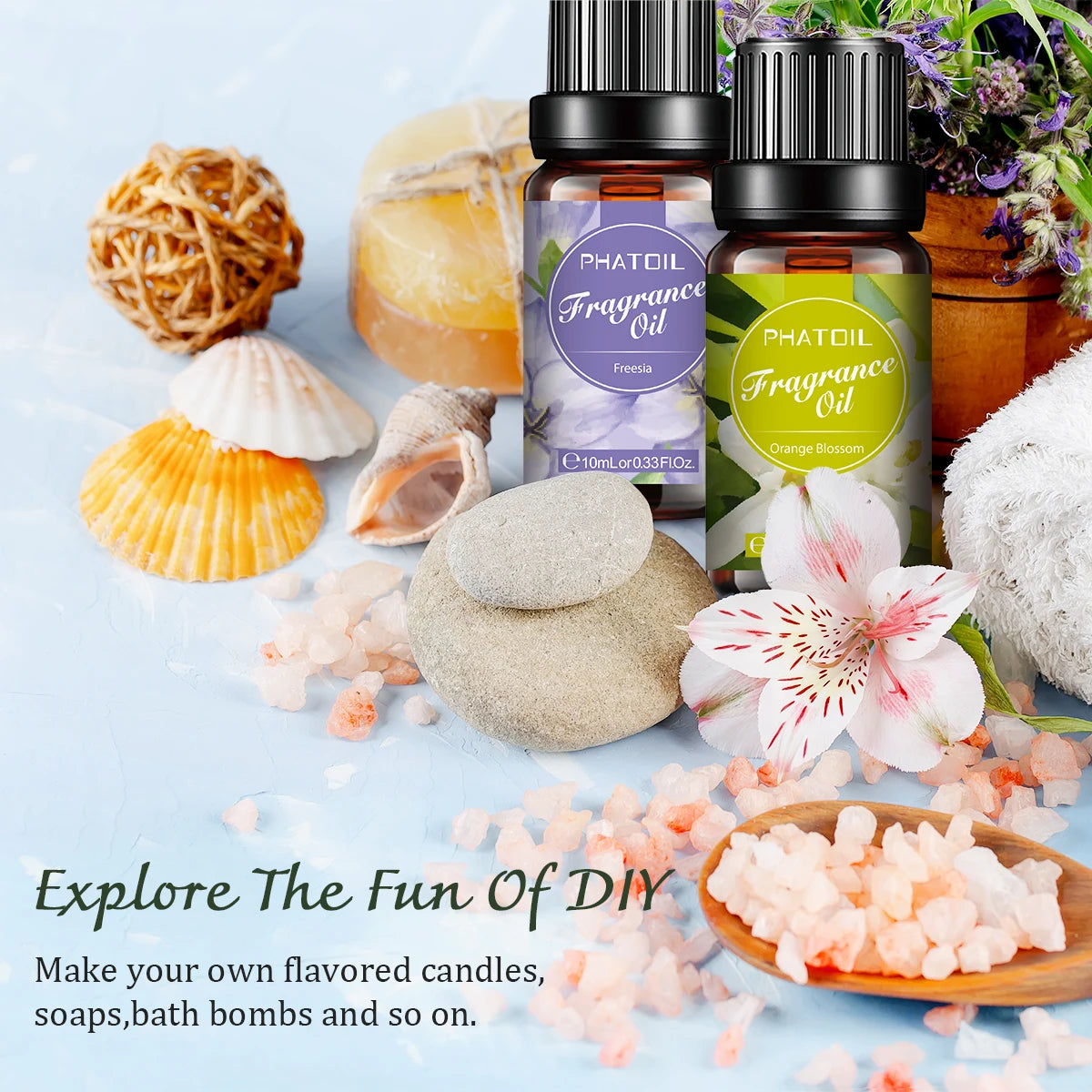 Best Floral Fragrance Oil Set | 6-Pack 10ml for Diffusers, Candles & DIY