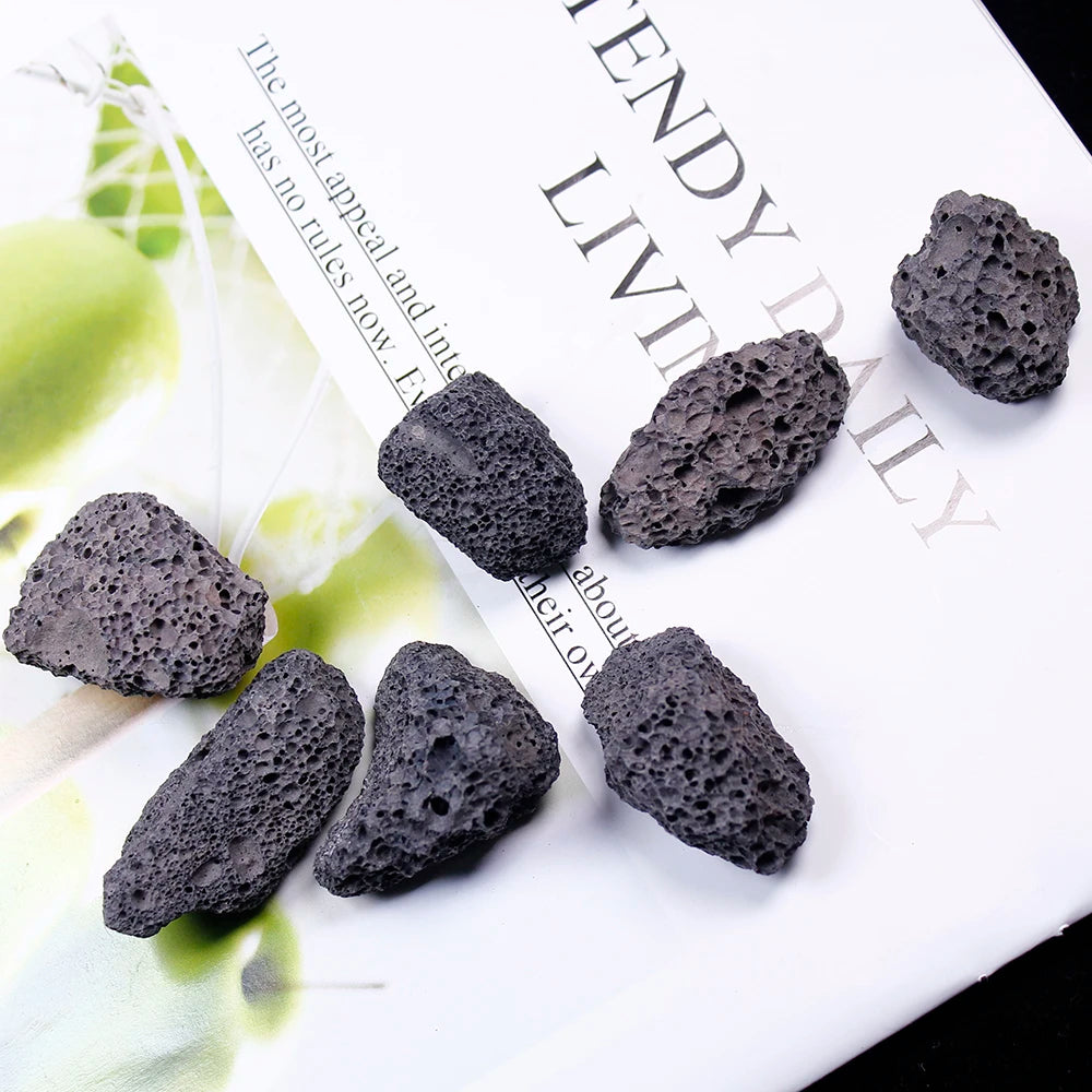 Raw Lava Rock Rough Stones – Natural Volcanic Crystal for Grounding & Decor