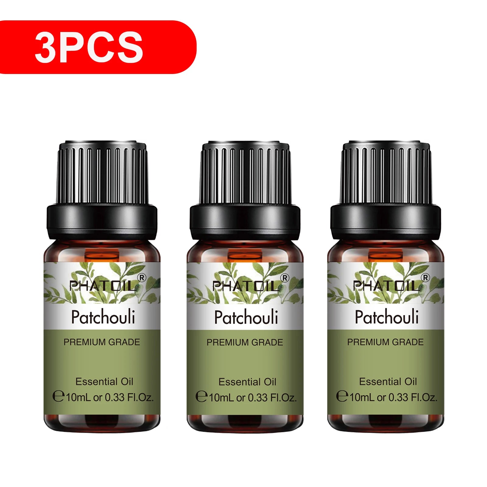 3-Pack Pure Essential Oil Set | 10ml Aromatherapy Oils