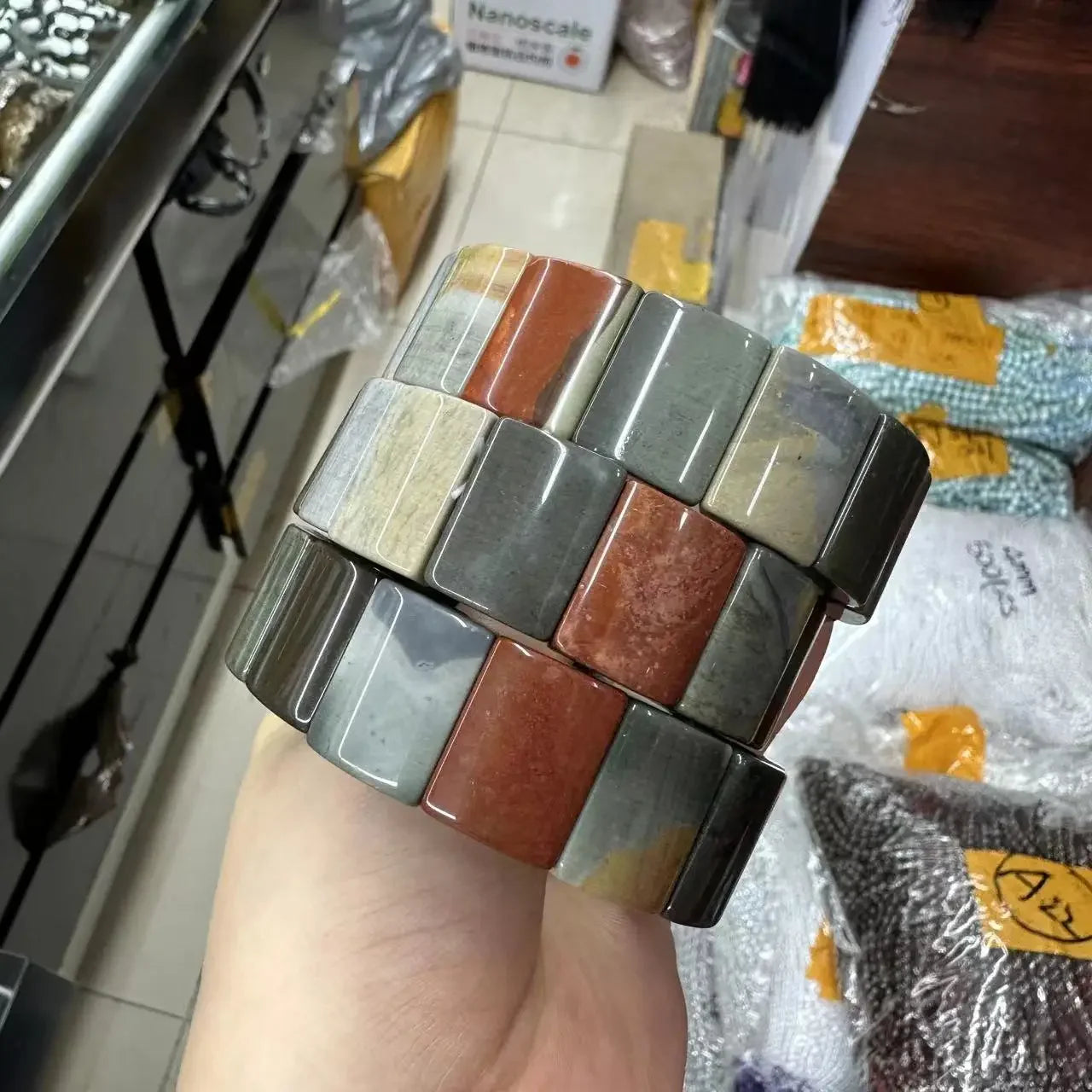 Natural Alashan Agate Bracelet