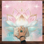 Pink Lotus Altar Cloth – Reiki & Tarot Spread Mat