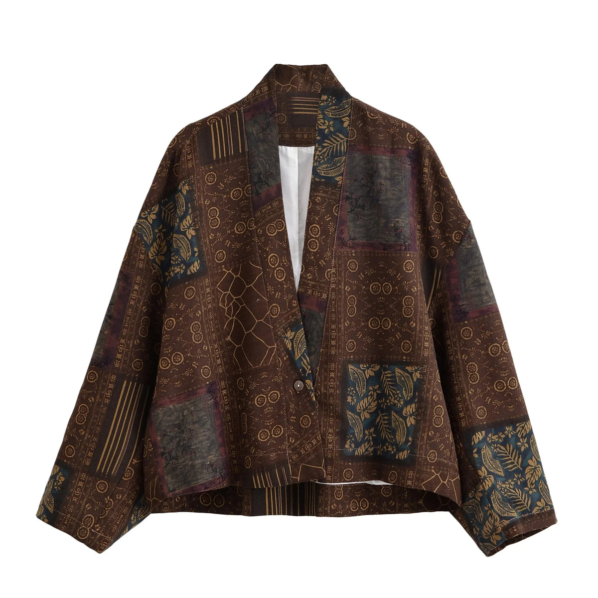 Patchwork Floral Boho Jacket