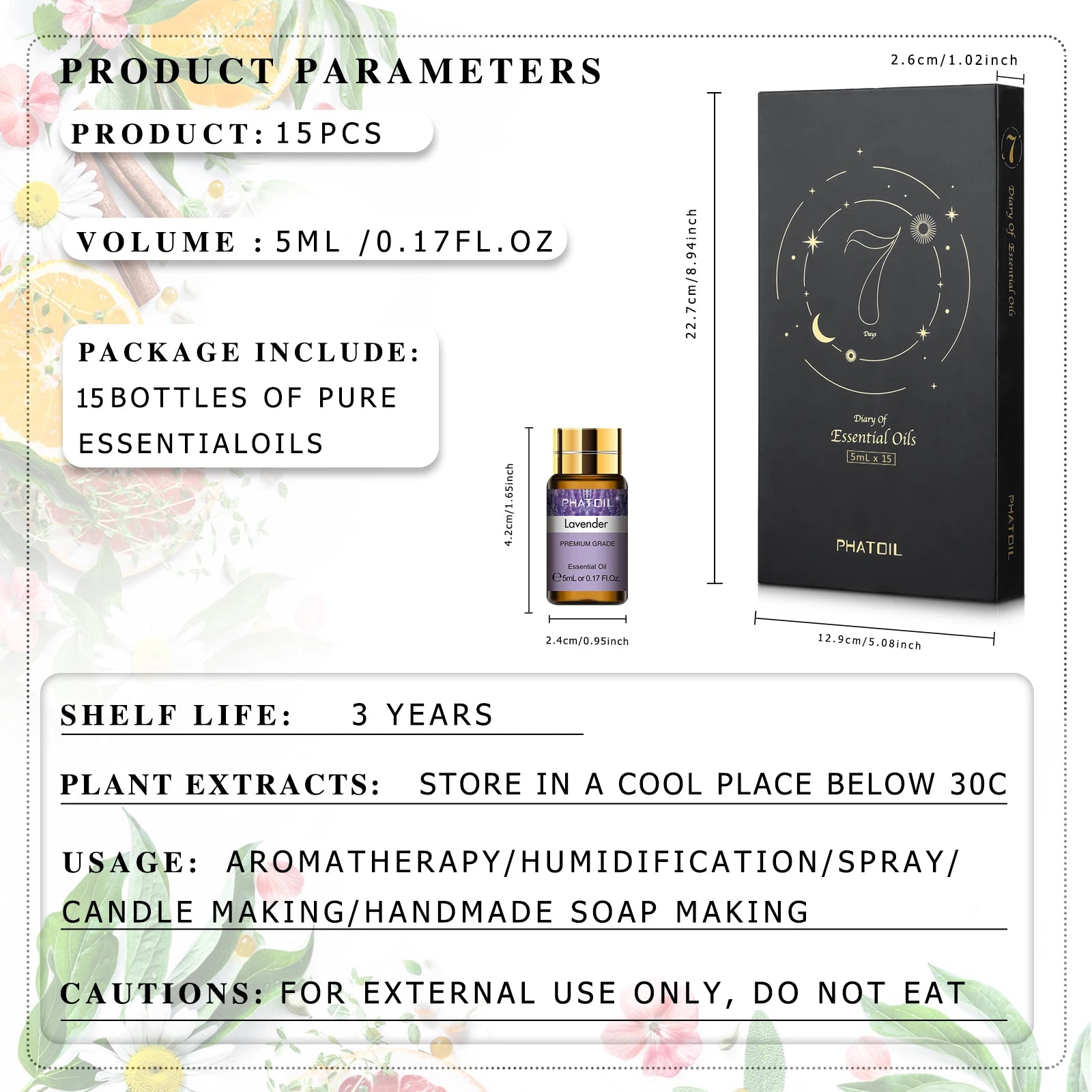 Essential Oil Gift Set 5ml | Choose Your Collection — 12-Piece or 15-Piece