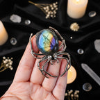 Labradorite Spider Crystal Figurine – Natural Stone Collectible