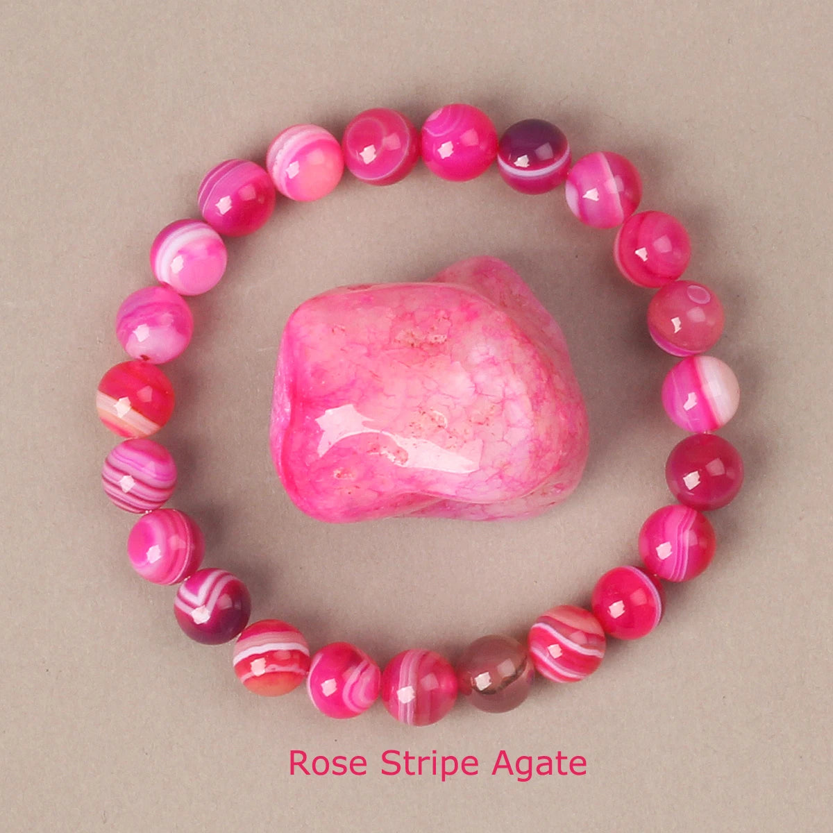 Natural Crystal Bead Bracelet | Choose Your Stone | 6mm or 8mm