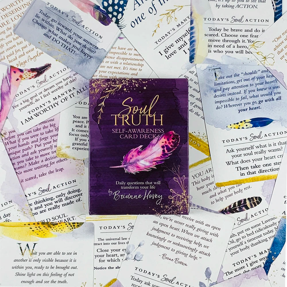 Soul Truth Self-Awareness Oracle Deck – Daily Questions to Transform Your Life