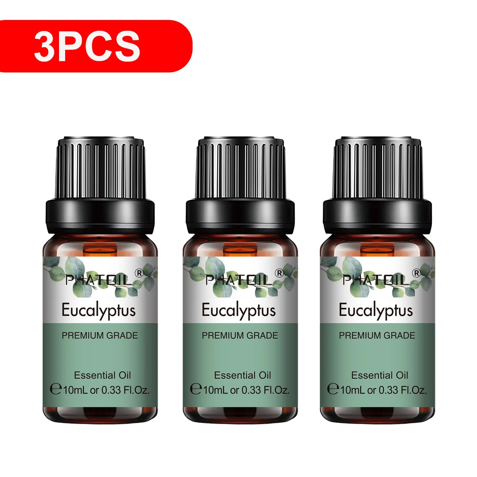 3-Pack Pure Essential Oil Set | 10ml Aromatherapy Oils