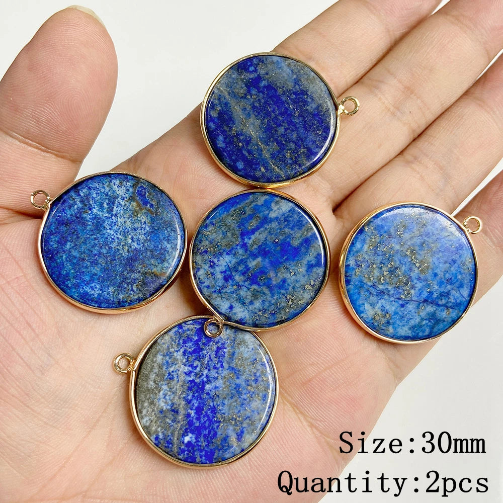 Lapis Lazuli Natural Gemstone Pendants & Charms | Jewelry Making Supplies