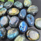 Labradorite Palm Stone | Natural Crystal for Reiki & Meditation