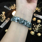 Natural Green Tree Moss Agate Bracelet