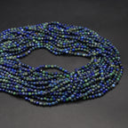 Lapis Lazuli Faceted Spacer Beads | 2mm 3mm 4mm | Natural Gemstone Jewelry Making