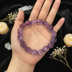 Amethyst Tumbled Bead Bracelet