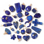 Lapis Lazuli Gemstone Charms & Connectors | Natural Stone Jewelry Making Supplies