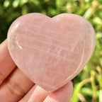 Rose Quartz Heart Stone | Natural Pink Crystal for Love & Emotional Healing