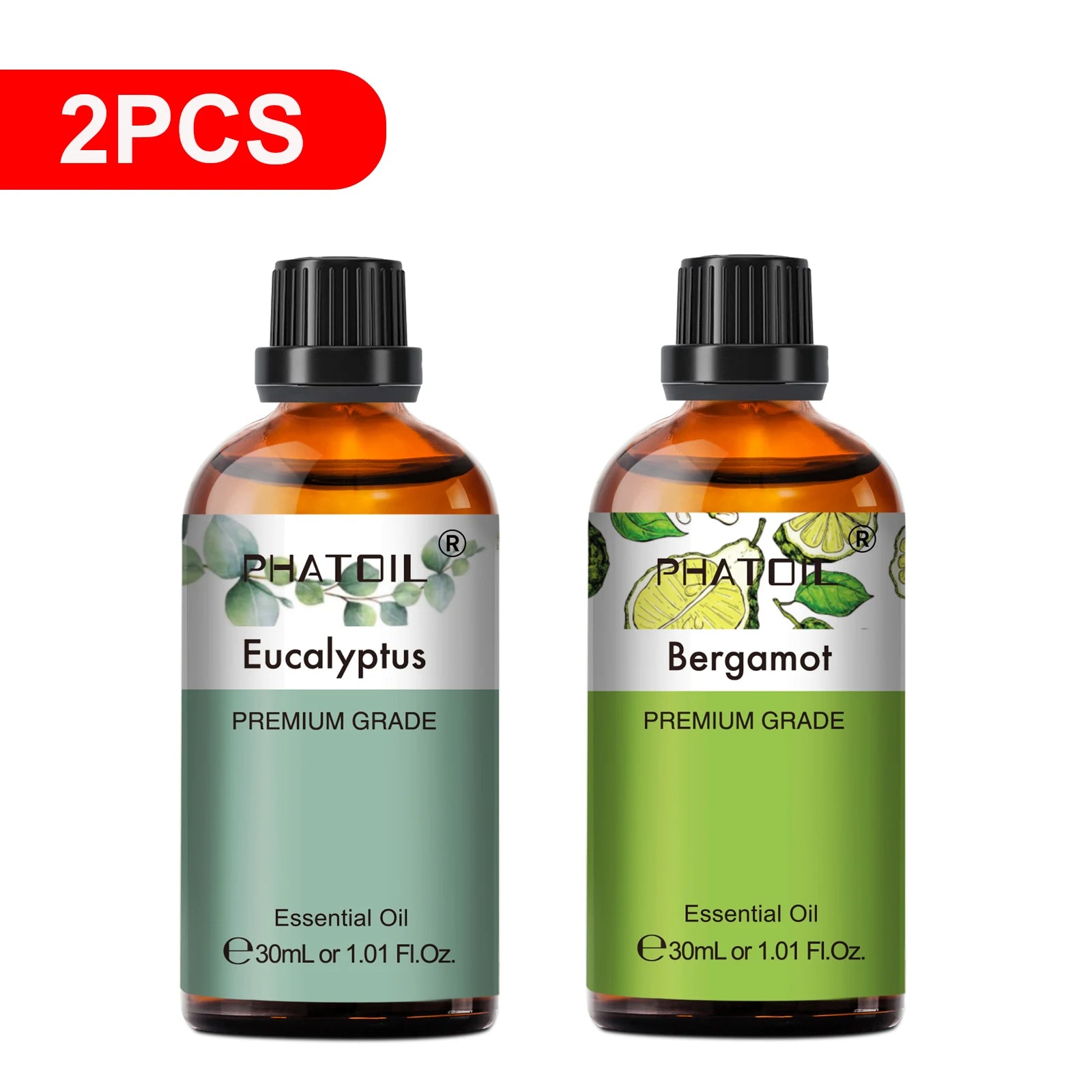 Pure Essential Oils – 2 x 30ml Bottles