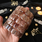 Rutilated Quartz Wide Cuff Bracelet