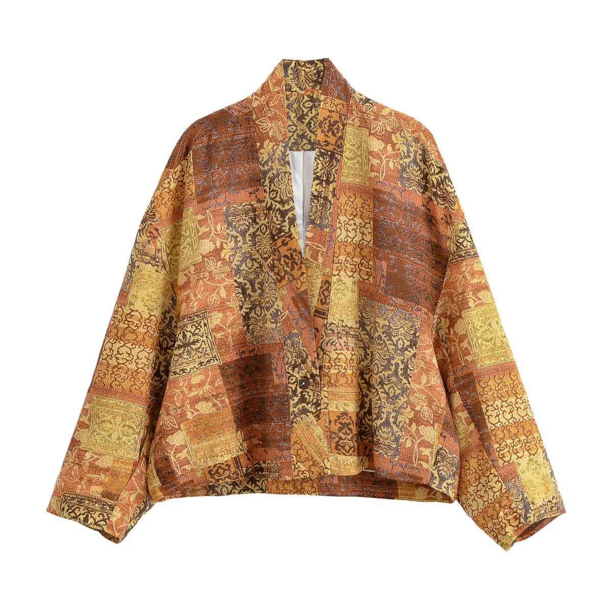 Patchwork Floral Boho Jacket