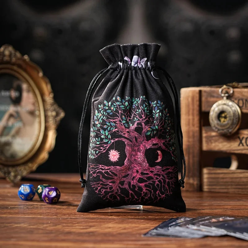 Velvet Drawstring Pouch — Tarot, Crystal & Rune Storage Bag