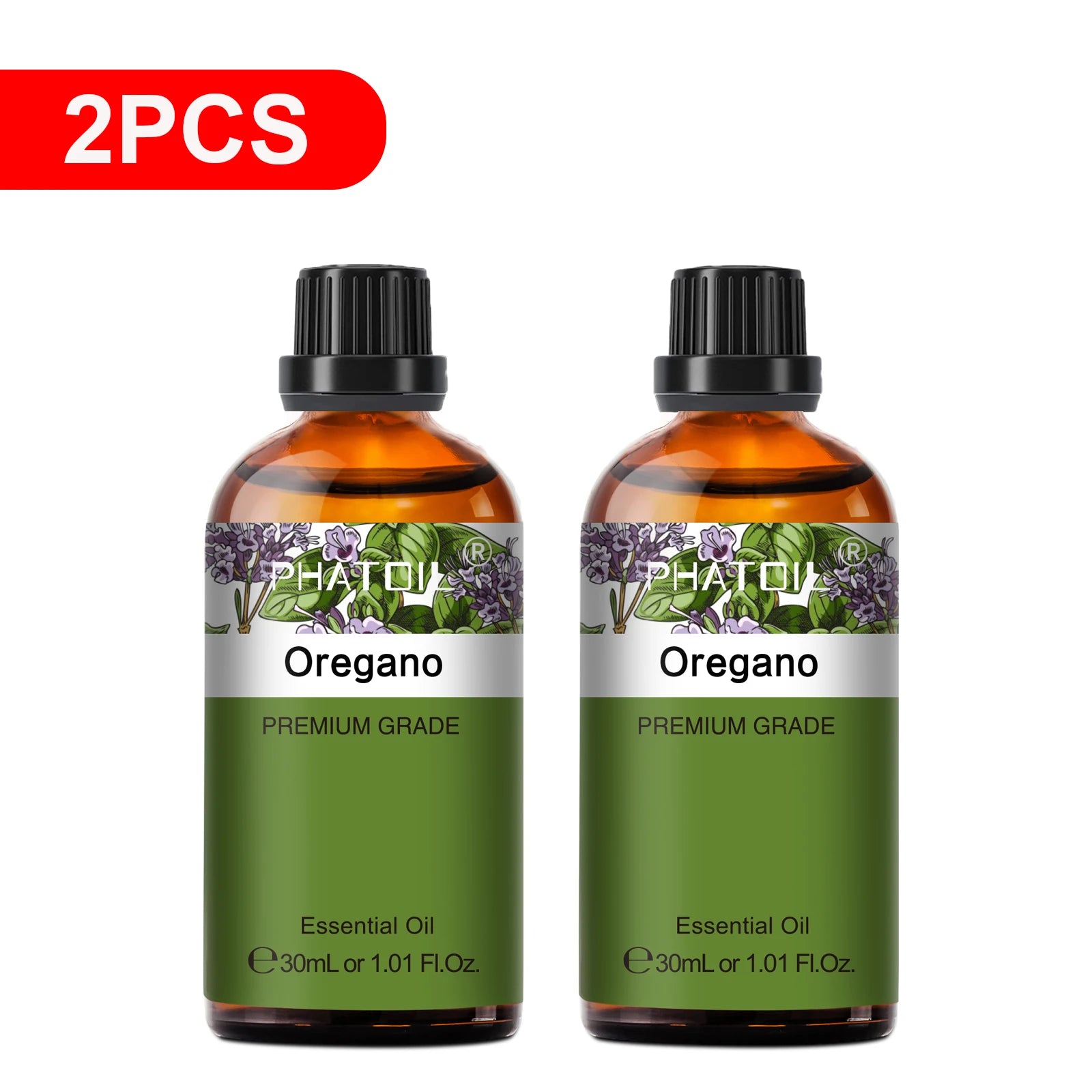 Pure Essential Oils – 2-Pack 30ml Aromatherapy Singles