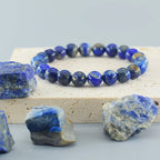 Lapis Lazuli Natural Stone Beaded Bracelet | 5A Grade | 6mm & 8mm | Crystal Healing