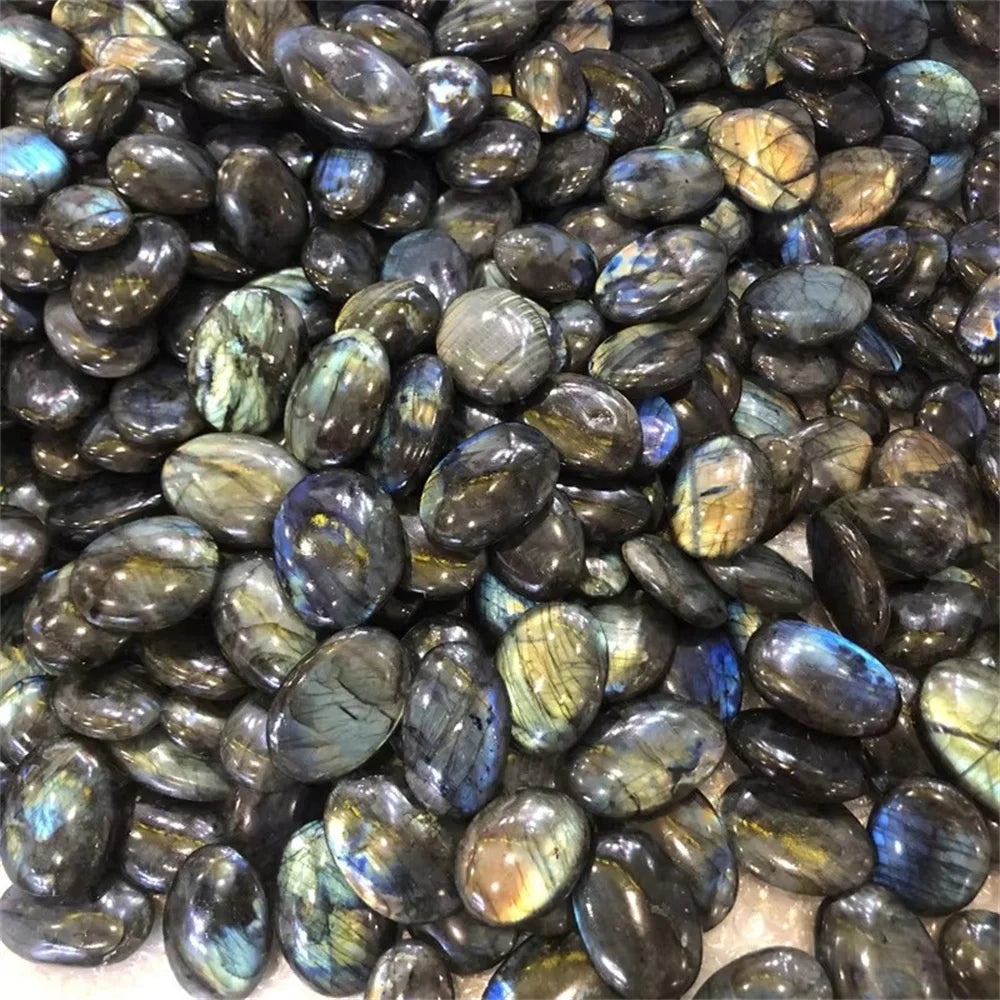 Labradorite Palm Stone | Natural Crystal for Reiki & Meditation