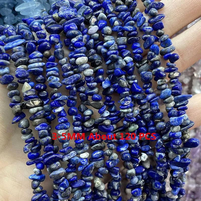Lapis Lazuli Natural Stone Beads | Loose Spacer Beads for Jewelry Making