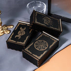 Black Lacquered Tarot Box with Gold Sacred Symbol | Choose Your Design