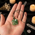 Aventurine Four Leaf Clover Crystal Keychain