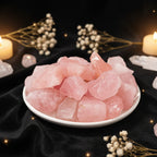 Raw Rose Quartz Rough Stone — 50g Natural Crystal Chunk