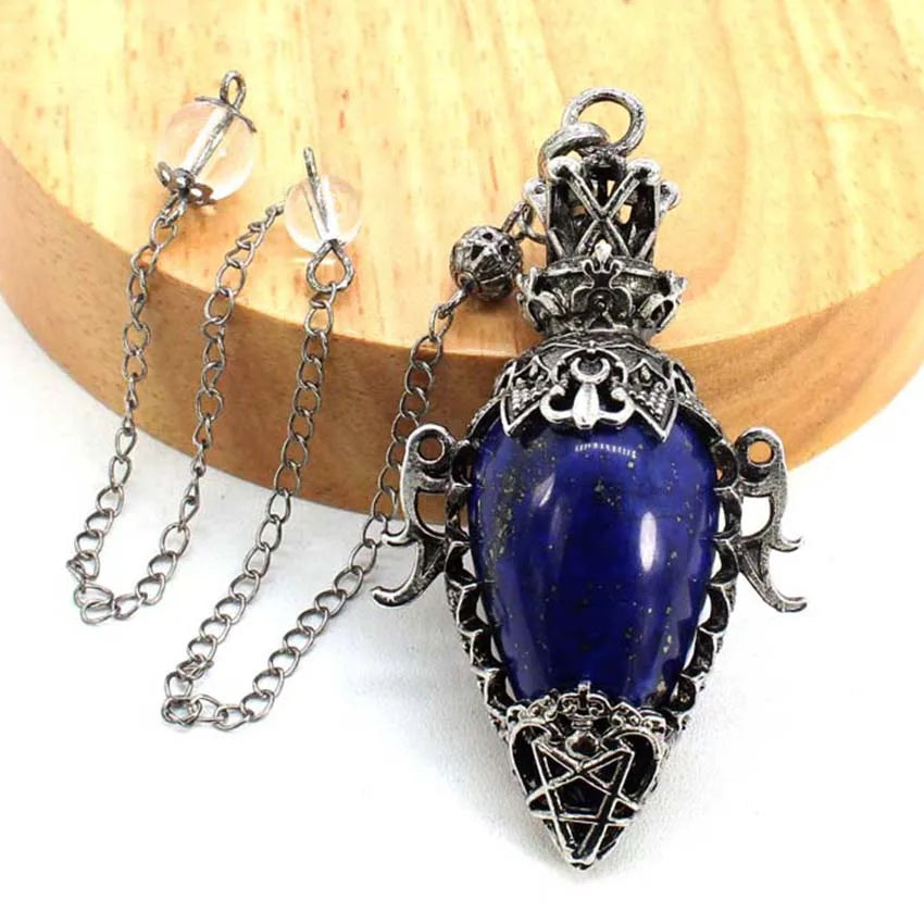 Natural Crystal Pendulum for Dowsing & Spiritual Divination — Genuine Gemstone