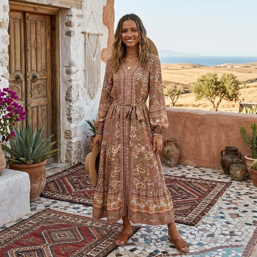 Floral Boho Maxi Dress