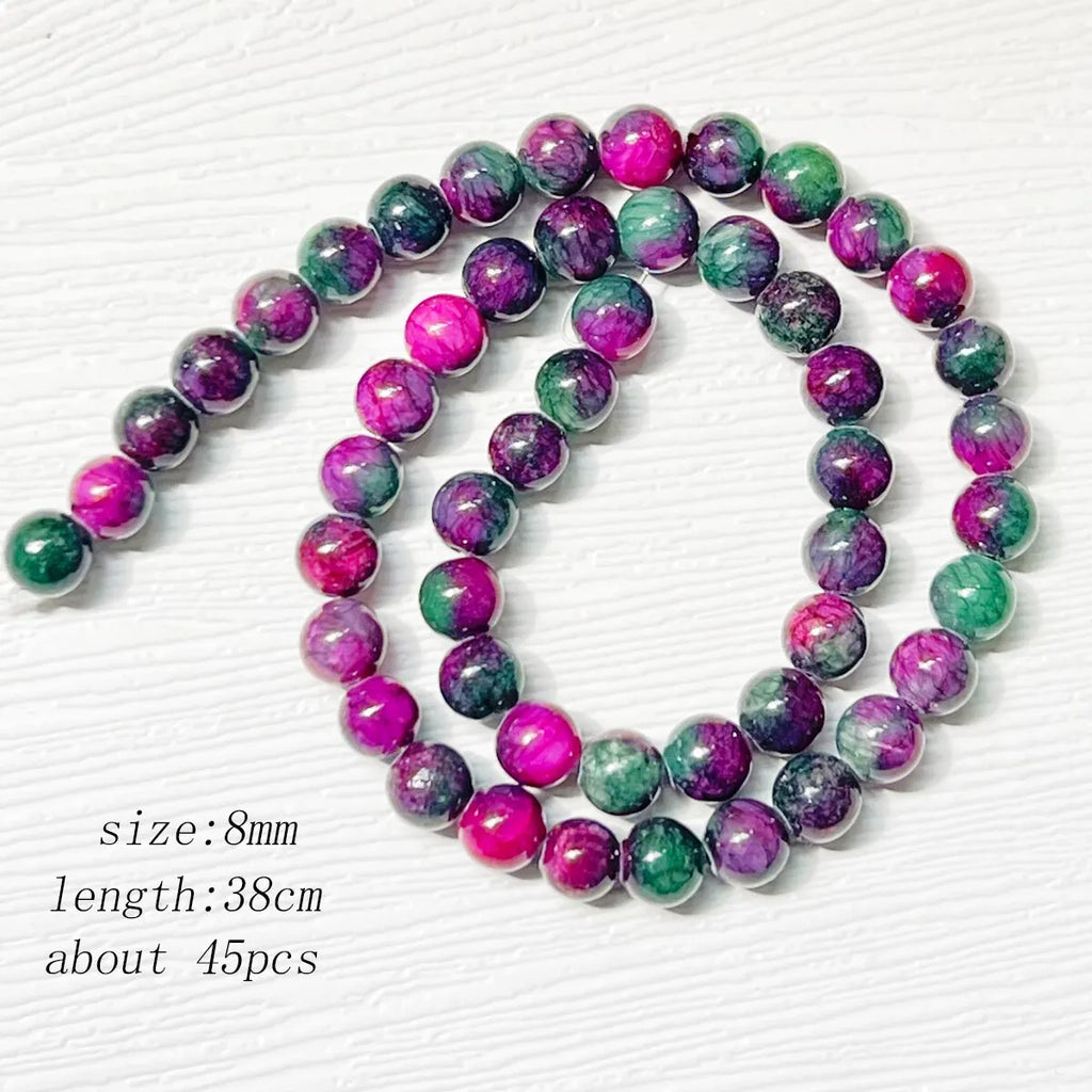 Natural Crystal Bead Strand — 8mm Healing Stone Beads for Jewelry Making