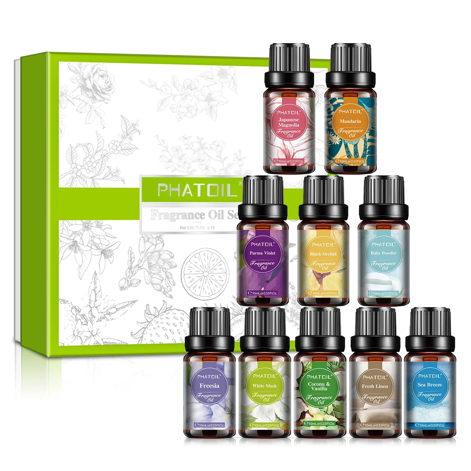 Flower Series Fragrance Oils – 10ml Singles, 6-Pack & 10-Pack Sets