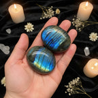 Labradorite Palm Stone | Natural Crystal for Reiki & Meditation