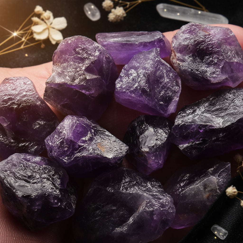 Natural Amethyst Raw Crystal — Healing Gemstone for Reiki & Chakra