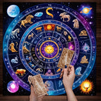 Celestial Zodiac Altar Cloth — 12 Signs Astrology Tarot Mat