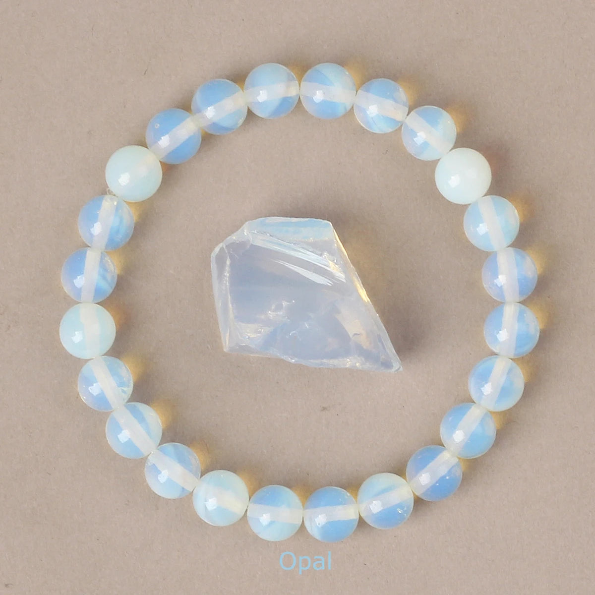 Natural Crystal Bead Bracelet | Choose Your Stone | 6mm or 8mm