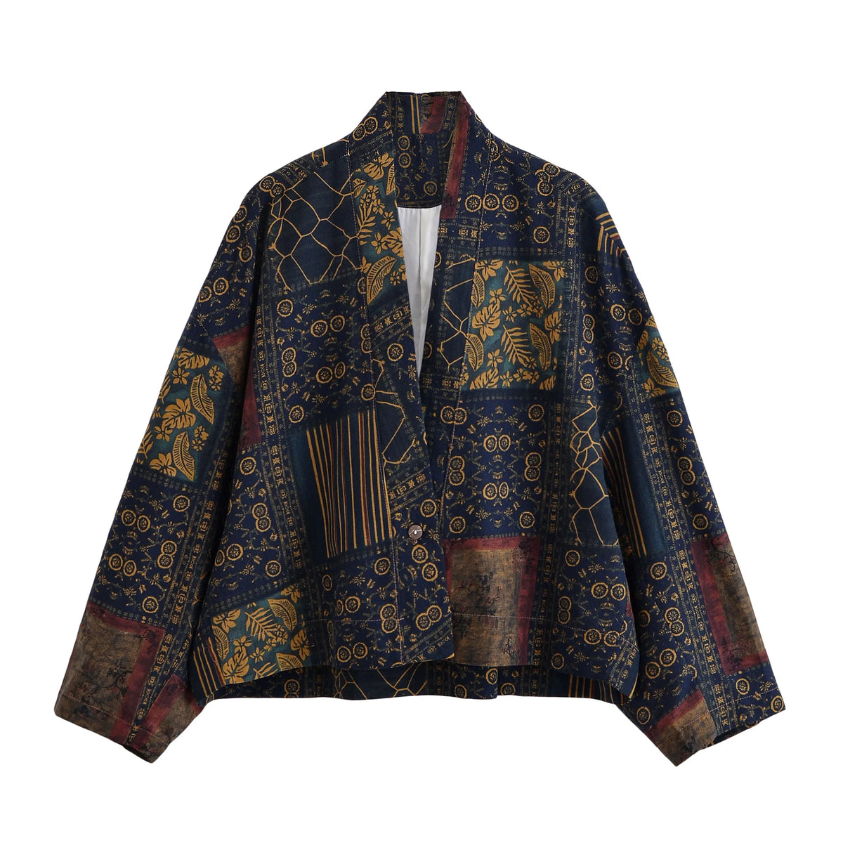 Patchwork Floral Boho Jacket
