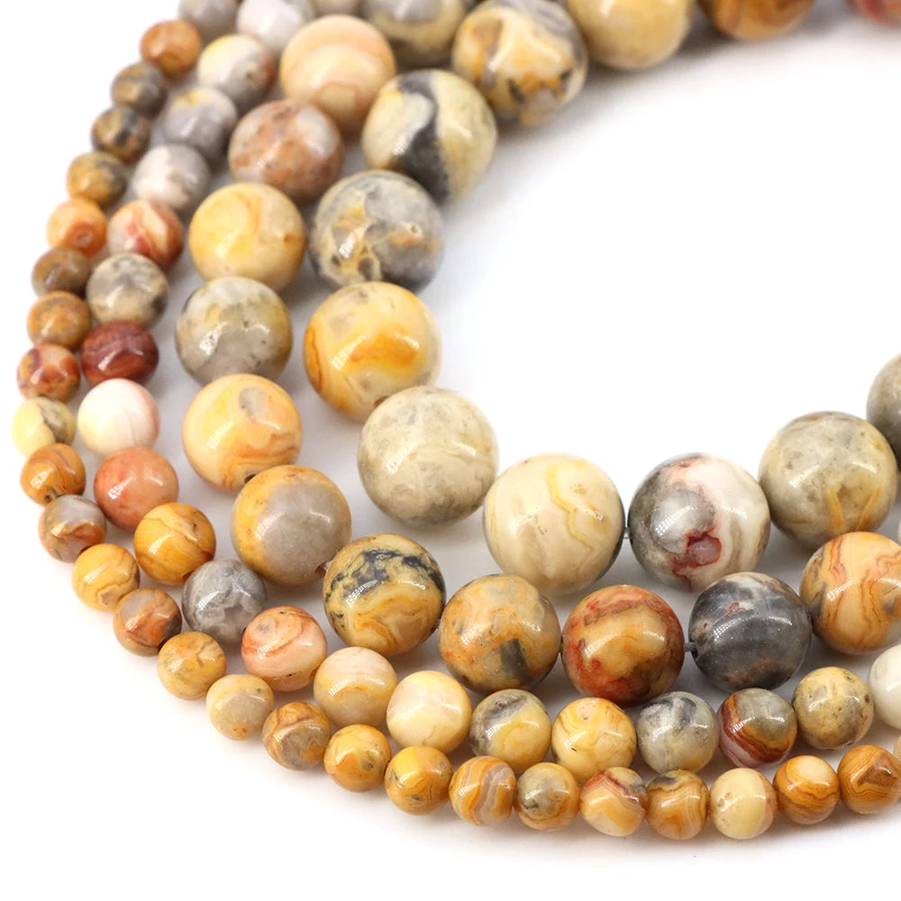 Natural Crystal Bead Strand – Healing Stone Beads for Jewelry Making