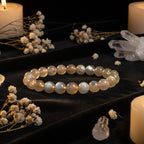 Labradorite Crystal Bracelet | Natural Gemstone Bead Bracelet