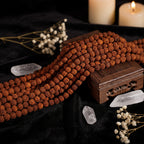 Rudraksha Mala Beads | 108 Count Meditation & Prayer Beads for Bracelet Making