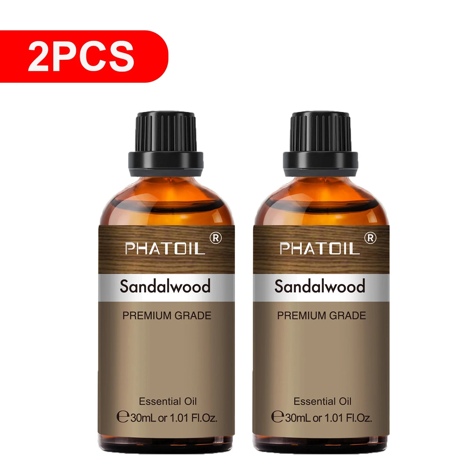 Pure Essential Oils – 2-Pack 30ml Aromatherapy Singles