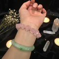 Madagascar Rose Quartz Irregular Bead Bracelet | Natural Gemstone