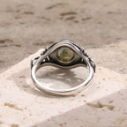 Natural Labradorite Ring — 925 Sterling Silver