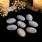 Moonstone Palm Stone | Natural Crystal for Healing & Meditation